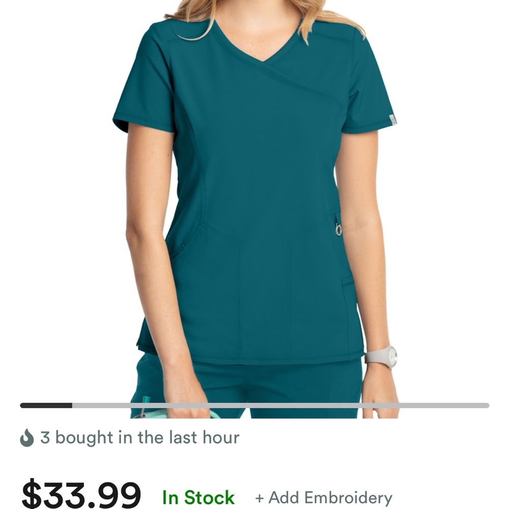 Cherokee Infinity Mock Wrap Top